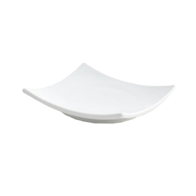 FOH DAP037WHP23 Origami® Plate 4" X 4" X 1" Square