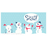 Hubert 38704 - Magnetic Sign, "let It Snow" With Snowmen, 49"L X 26"H