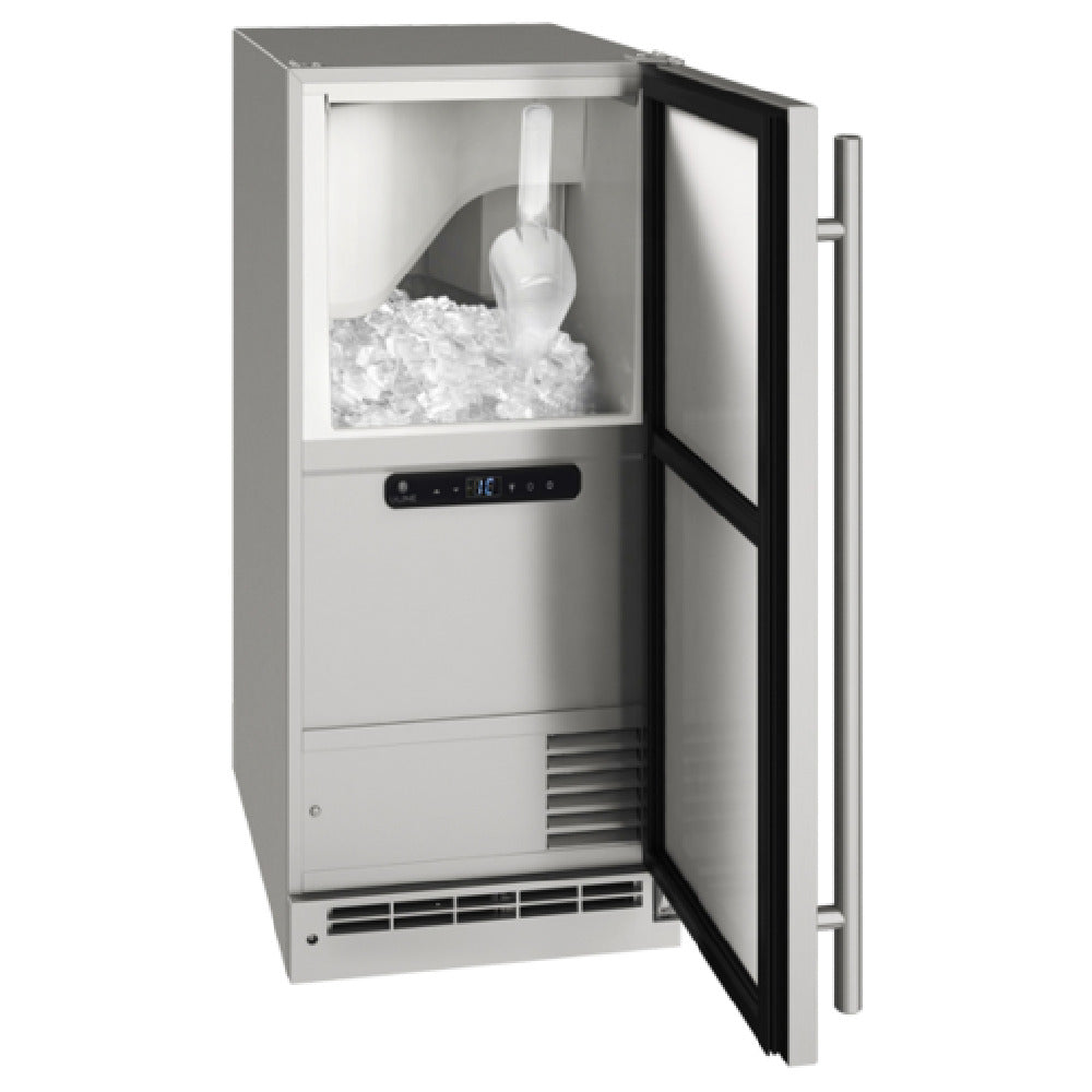 U-Line Corporation UOCP115-SS01B Outdoor Collection Clear Ice Maker With Bin