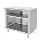 GSW USA CTN-2472 Work Table Cabinet Base With Open Front 72"W X 24"D X 35"H