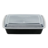 Empura RSL-988 - Microwavable Togo Container, 8.78"W X 6.1"D X 1.9"H, 38 Oz Capacity