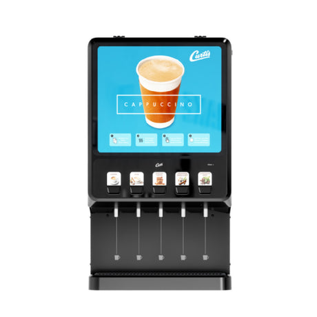 Curtis PCNG53800 | 1360102322 - Premium Cappuccino Next Generation Machine, (5) Station Dispenser With Lift Door And Hot Water