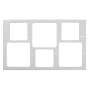 Hubert 47428 - Cold Tile, 6-compartment, Holds (3) Garnish Bowls (#55972,39441,80599,68857,17116,27629) & (3) Garnish Bowls (#58910,12778,12682,97102,91089,89498)