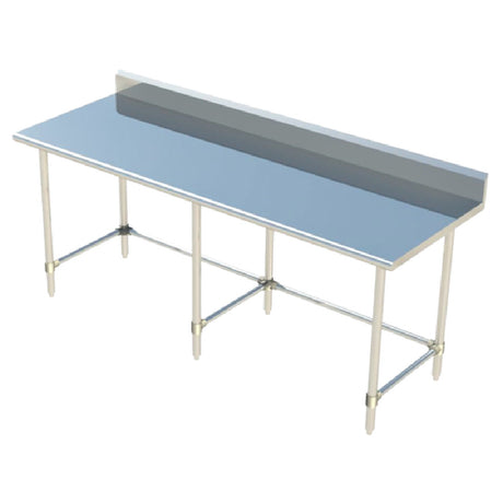 Sapphire Manufacturing SMTOB-3084S Work Table 84"W X 30"D 18/400 Stainless Steel Reinforced Top