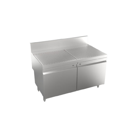 Krowne KRS-S48 - Stadium Series Underbar Drainboard With Open Cabinet Base, 48"W X 29"D
