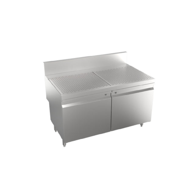 Krowne KRS-S48 - Stadium Series Underbar Drainboard With Open Cabinet Base, 48"W X 29"D