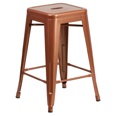 Flash Furniture ET-BT3503-24-POC-GG Bar Stool 500 Lb. Weight Capacity Counter Height