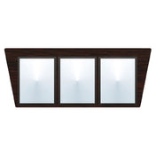 Hubert 25837 - Menu Board, 3-pocket, Wall-mount