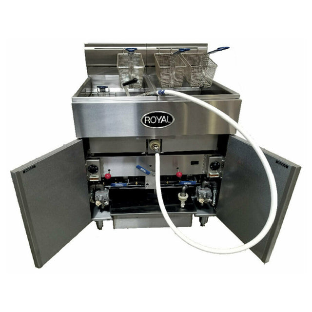 Royal Range Of California RFT-75-4-DM2_NAT Multivat Fryer Battery Gas Floor Model
