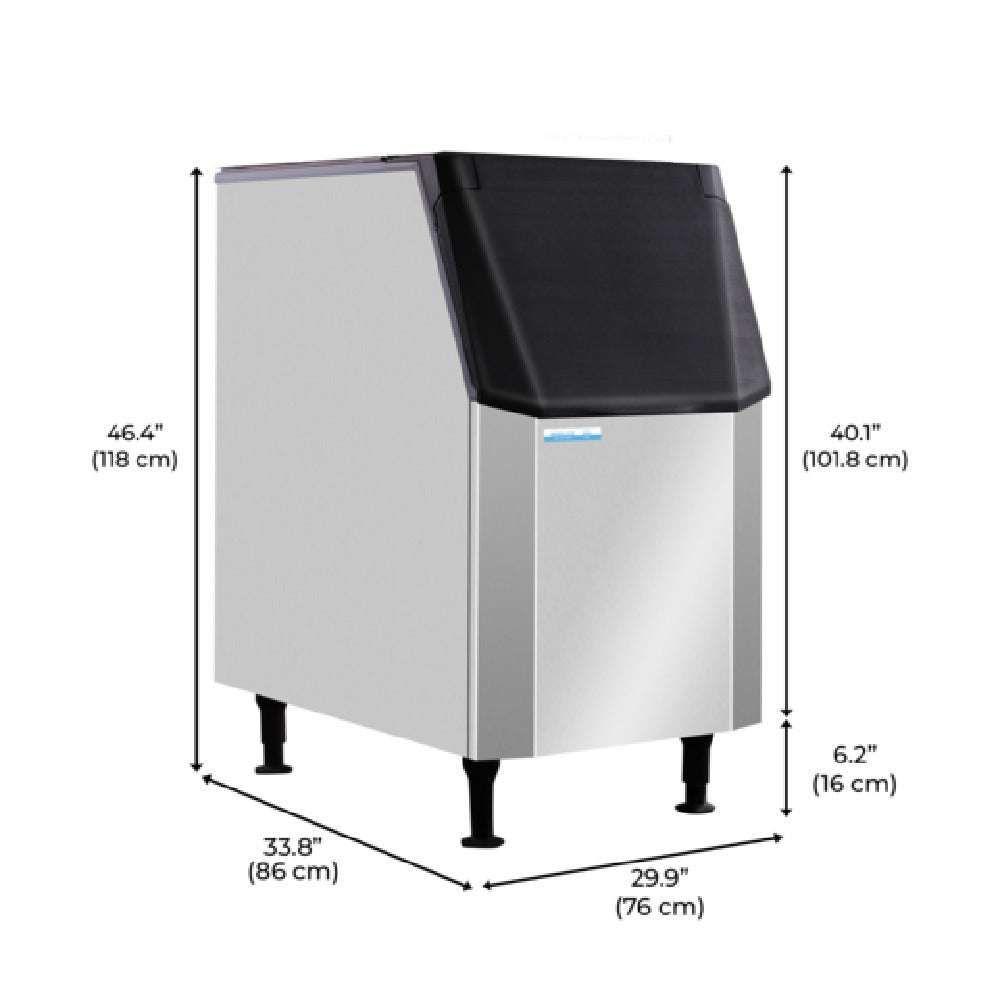 Eurodib USA IB445 - Resolute Ice Systems Ice Bin, 445 Lbs Capacity, Modular