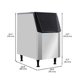 Eurodib USA IB445 - Resolute Ice Systems Ice Bin, 445 Lbs Capacity, Modular