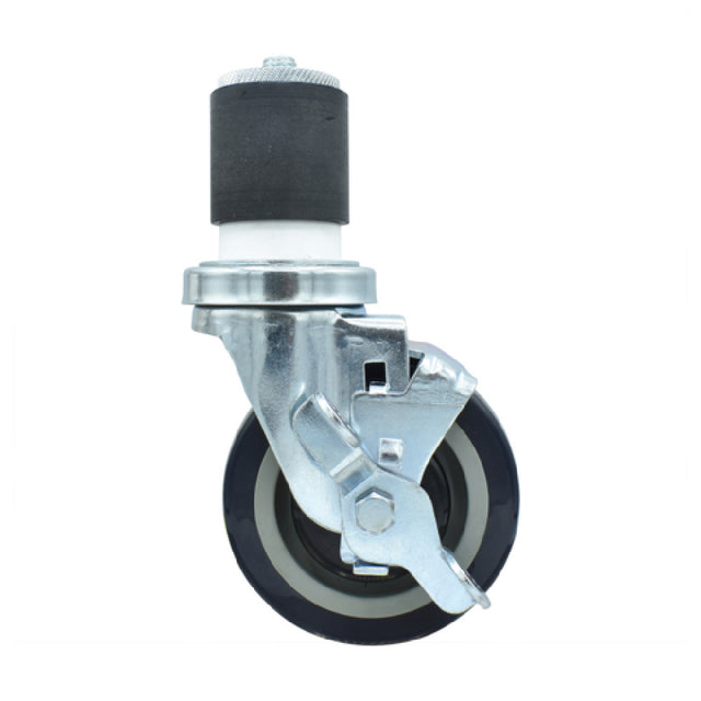 BK Resources 4SBR-4RA-PLY-TLB - Swivel Caster, 2" Expanding Stem, 4" Polyurethane Wheel