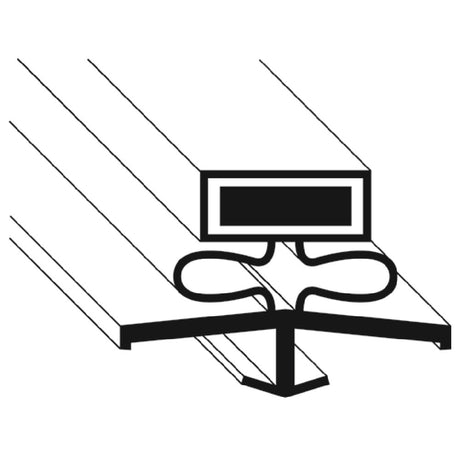 Franklin Machine Products 148-1169 Refrigerator Drawer Gasket 13-3/8" X 23-1/8" 4-sided