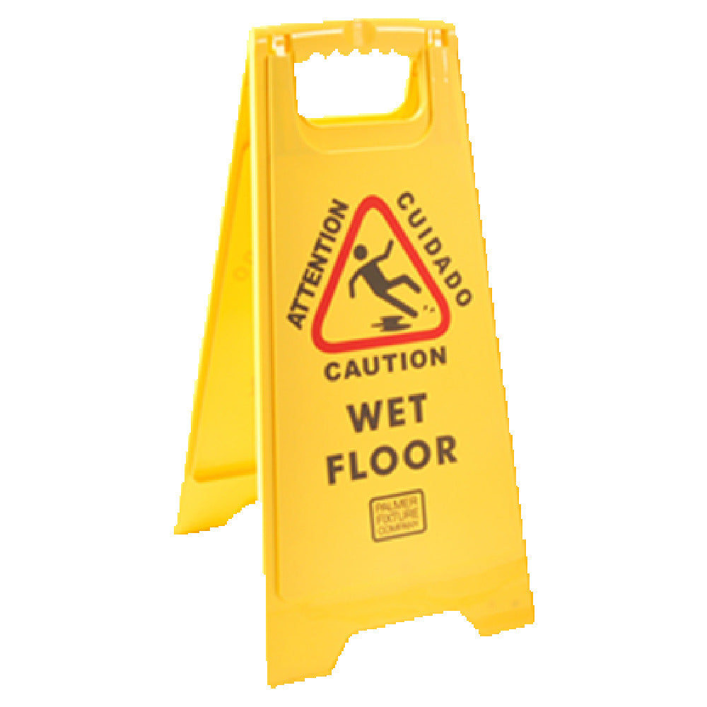 Franklin Machine Products 262-1000 Rubbermaid® "Caution Wet Floor" Sign Caution Written In English