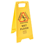 Franklin Machine Products 262-1000 Rubbermaid® "Caution Wet Floor" Sign Caution Written In English