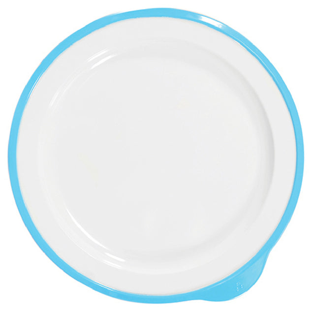 Bauscher Hepp T3832BL - Low Plate, 6-3/4 Oz., 9-1/2"W X 9-1/10"D X 4/5"H