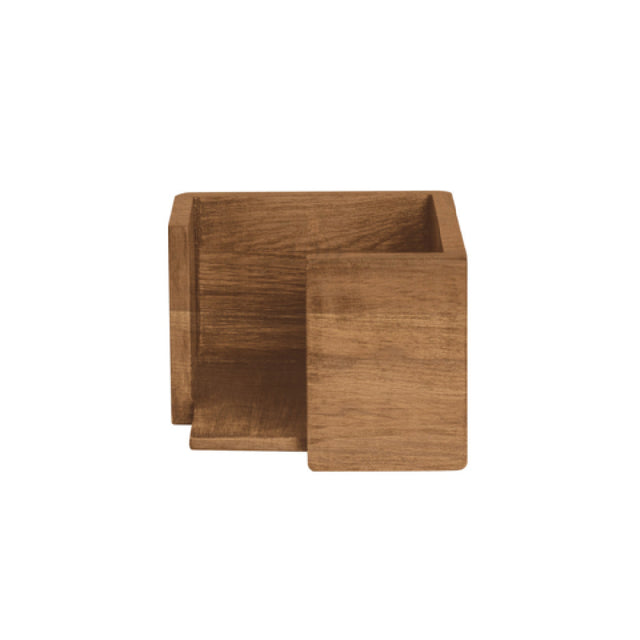 Steelite DWFBWDNH475T Napkin Holder 5.75" X 5.75" X 4"H Wood