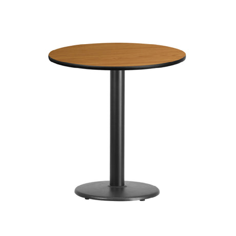 Flash Furniture XU-RD-24-NATTB-TR18-GG Table 24" Dia. X 31-1/8"H Dining Height