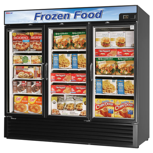 Turbo Air TGF-72F(B)-N Freezer Merchandiser Three-section 58.45 Cu. Ft. Capacity