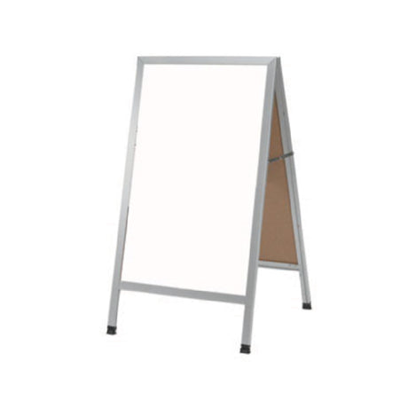 Aarco AA-5SW Sidewalk Markerboard 24"W X 42"H White Porcelain Board