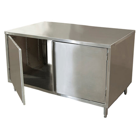 BK Resources CST-3660H2 Dual Access Chef Table Cabinet Base With Hinged Doors On Both Sides