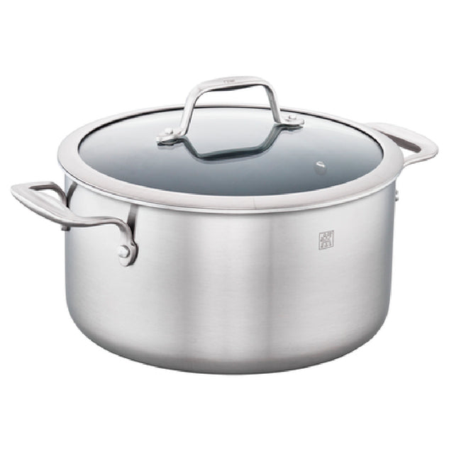 Zwilling 66732-240 Clad CFX Dutch Oven 6 Qt. With Tempered Glass Strainer Lid