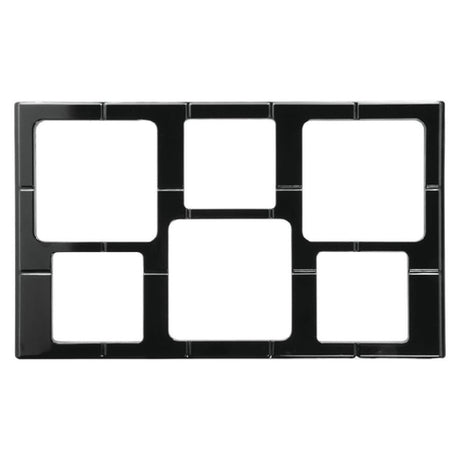 Hubert 47046 - Cold Tile, 6-compartment, Holds (3) Garnish Bowls (#55972,39441,80599,68857,17116,27629) & (3) Garnish Bowls (#58910,12778,12682,97102,91089,89498)
