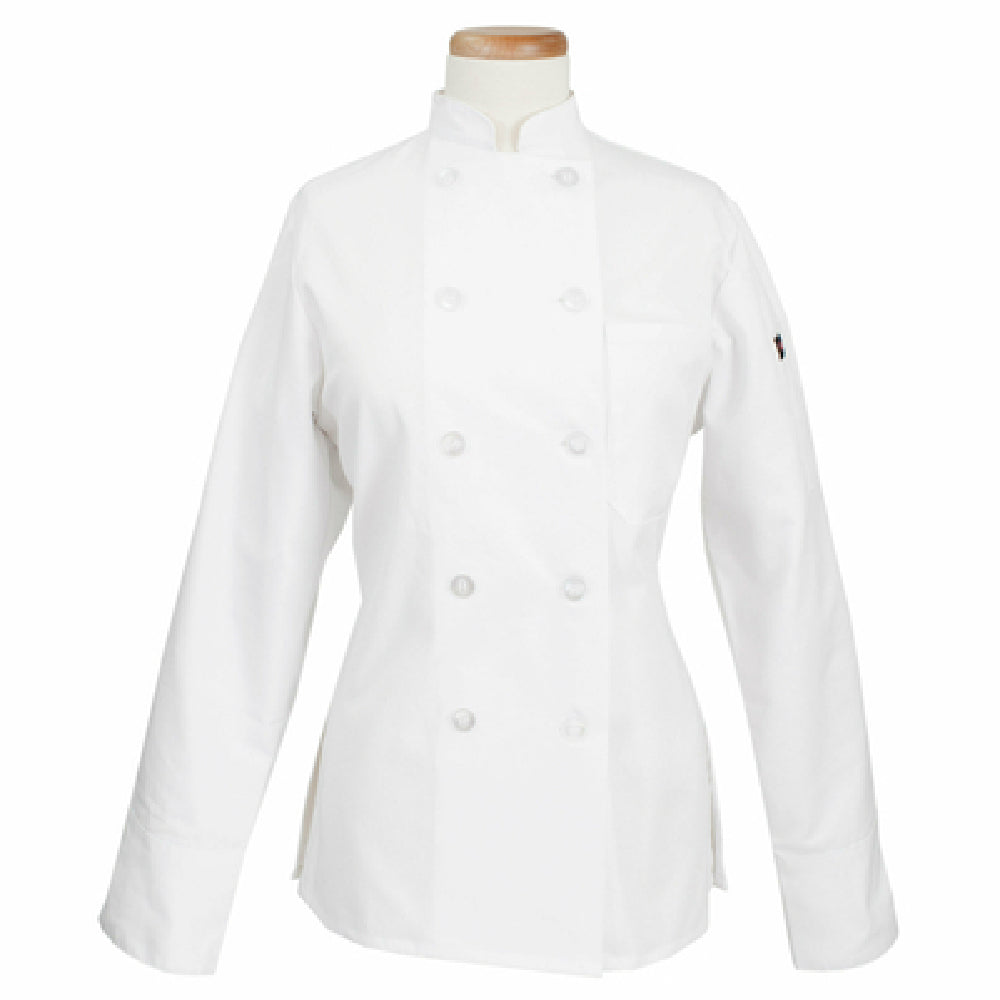 John Ritzenthaler Company RZWWCOATWHXS Women's Ritz® Kitchen Wears™ Chef's Coat 10-button