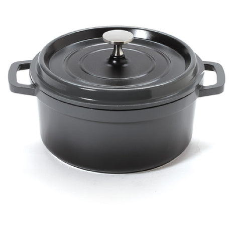 GET Enterprises CA-011-GR/BK/CC Heiss™ Induction Dutch Oven 2-1/2 Qt. (2-4/5 Qt. Rim Full)