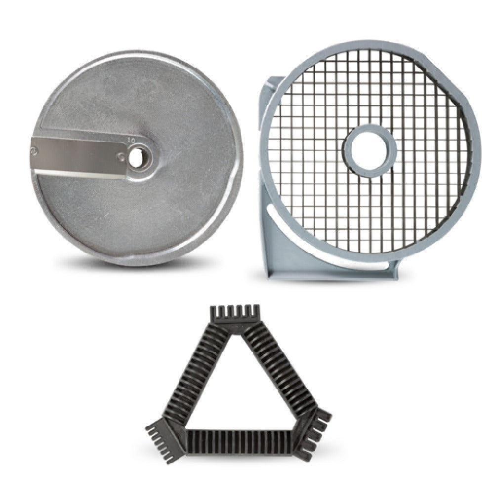 Eurodib 653871 Dito Sama Dicing Kit Dia. 205mm (8mm Aluminum Slicing Pressing Disc 8mm Grid And Grid Cleaning Tool)