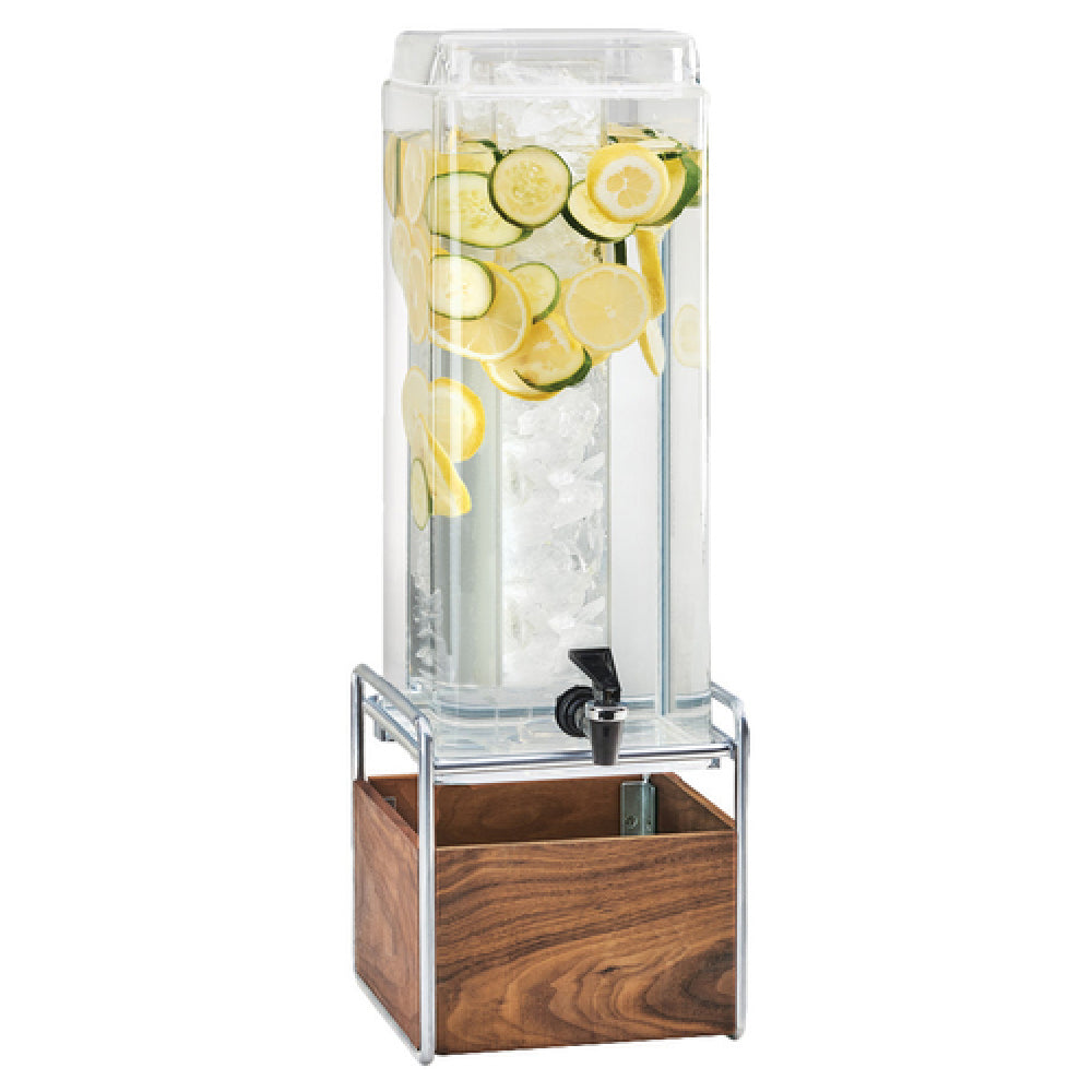 Cal Mil 3703-3-49 Mid-Century Beverage Dispenser 3 Gallon Capacity 8-1/4"W X 10"D X 24"H