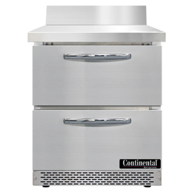 Continental Refrigerator SW27NBS-FB-D Work Top Refrigerator Front Breather 27"W