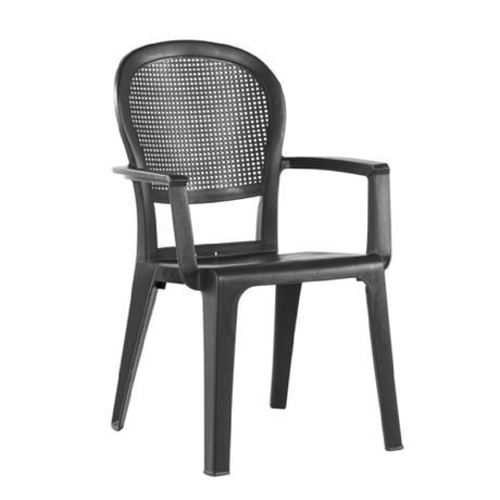 Grosfillex US037017 - Berkeley Highback Armchair, Crafted From Reused Plastic For Commercial Spaces