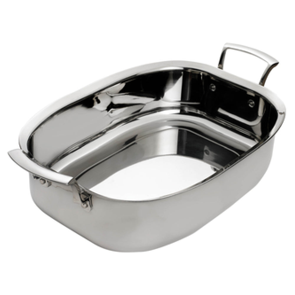 Browne Foodservice 5724177 Thermalloy® Roast Pan 2.6 Qt. (2.46 Liter) 12" X 10-2/5" X 2"