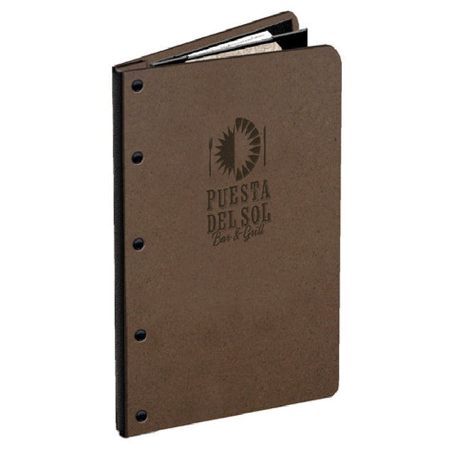 Menu Solutions HB40D Menu Cover Holds 8-1/2" X 14" Inserts Triple Booklet With 4 Views