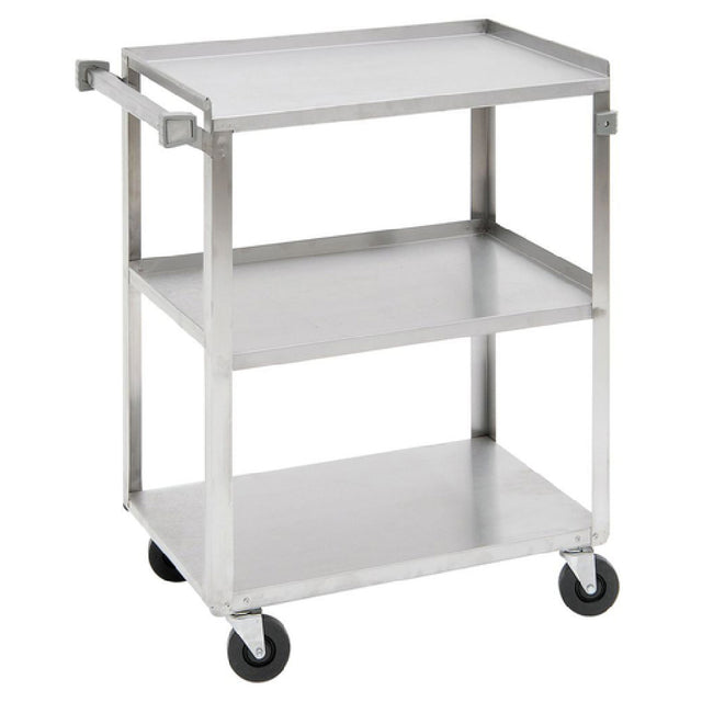 Hubert 96096 - Utility Cart, 3-shelf, 39-1/4" X 22-3/8" X 37-1/4"H