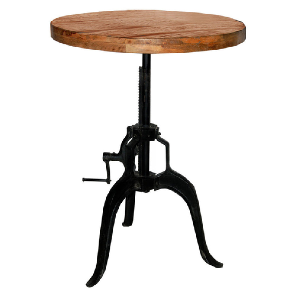 Hubert 12024 - Crank Table, 29" Dia. X 27"H To 43"H, Round