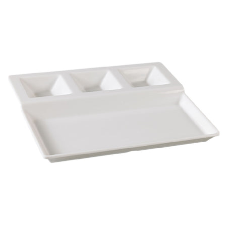 Yanco NC-2520 Nu-Classic Compartment Plate 12-1/4" X 10-1/2" Rectangular
