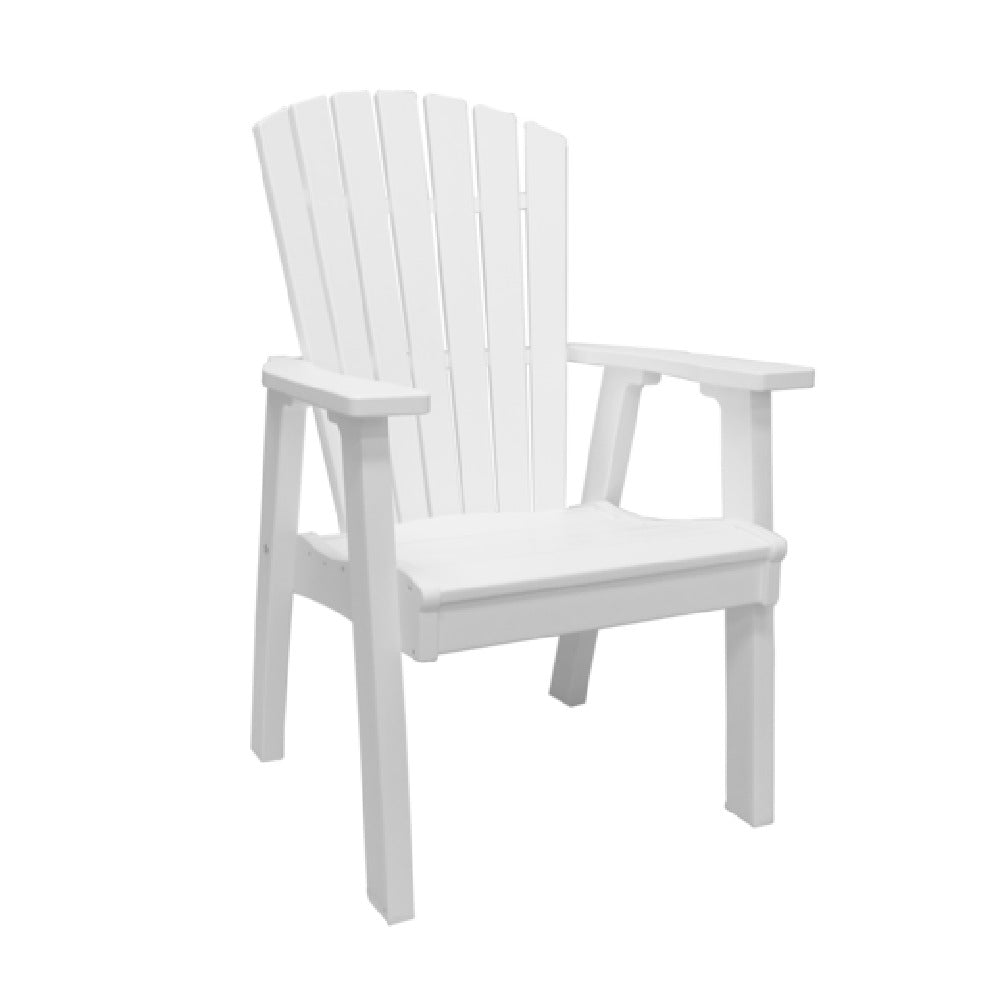 Grosfillex UT810004 - Kailua Adirondack Chair, Designed For Outdoor Use, Wide Arms