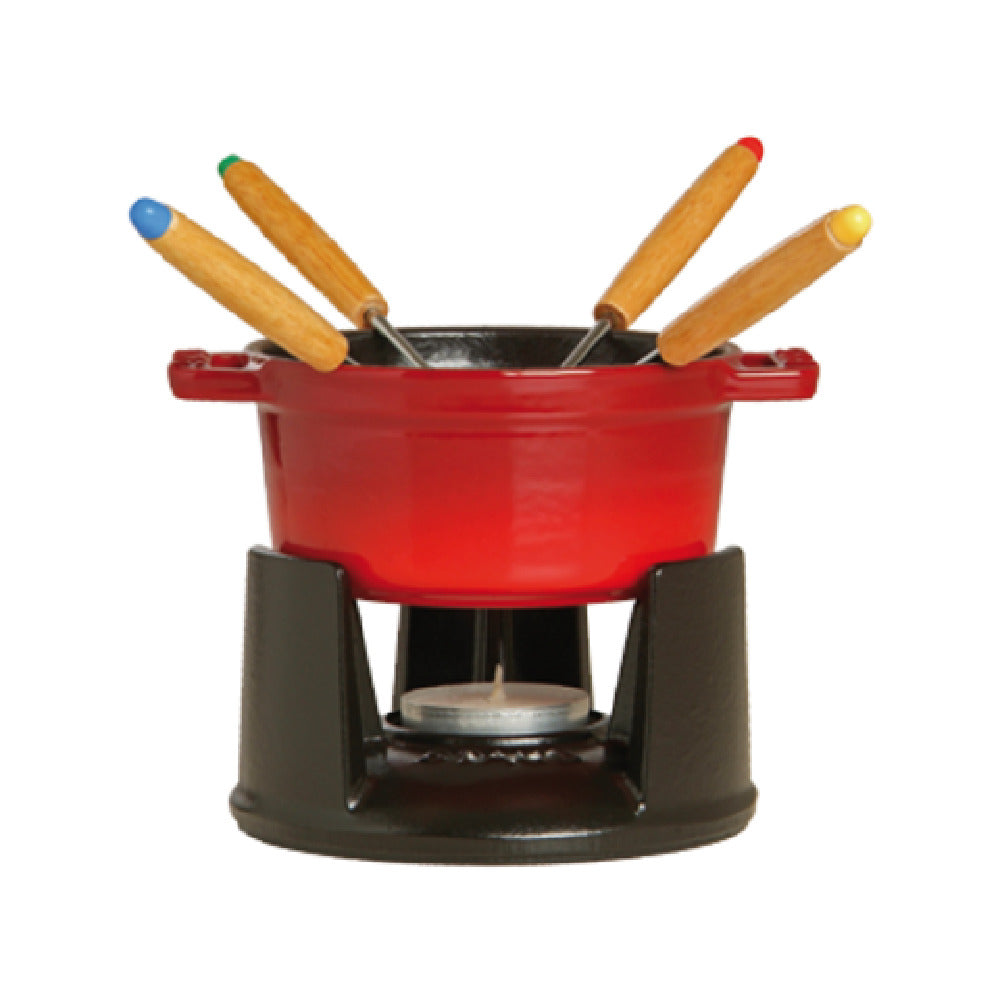 Zwilling 1400406 Staub® Mini Chocolate Fondue Set 0.25 Qt. 5.1" X 3.9" X 2.8" O.A.