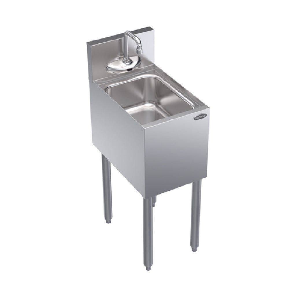 Krowne KR19-1C-E Royal Series Underbar Hand Sink Freestanding 12"W X 19"D X 36-1/2"H.O.A.