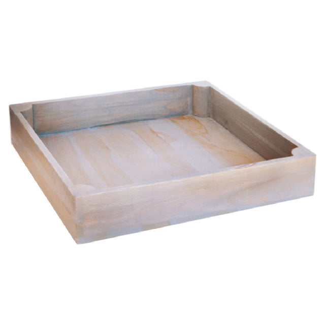 Steelite DWFBWDBASK2SGW Wood Flat Basket 14.0"W X 14.0"D Wood