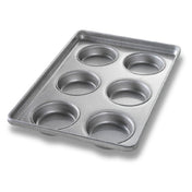 Chicago Metallic 41006 Hamburger Bun Pan 12" X 17-5/8" X 2-1/8" Overall (6) 4-1/8" Round Compartments