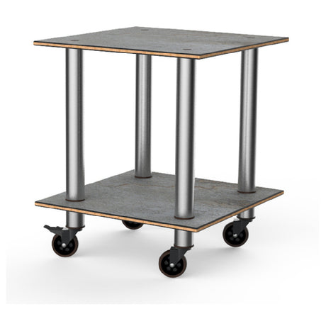 Steelite MGCMDX03GSXW Mogogo Buffet Solutions Modular Serving Table 2-tier 29-1/2" X 29-1/2" X 35"H