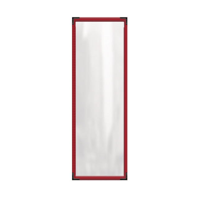 Risch TES 4.25X14 Deluxe Clear Sewn Menu Cover 4-1/4" X 14" Single
