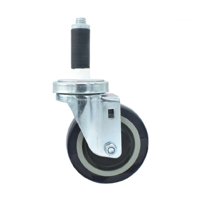 BK Resources 4SBR-1RA-PLY - Swivel Caster, 1" Expanding Stem, 4" Polyolefin Wheel