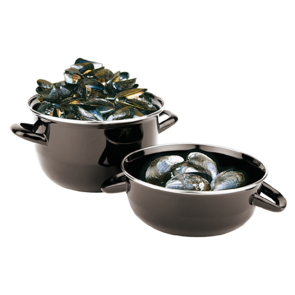 Paderno 42414-20 Mussel Pot Set 4.4 Lb. Includes: (1) 10-1/4" Dia. X 5-1/2"H Base Pot And (1) 9-3/4" Dia. X 3-1/8"H Lid/shell Receptacle