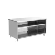 Hubert 52488 - Kratos® Enclosed Worktable, 72"W X 30"D X 36"H, 16 Ga