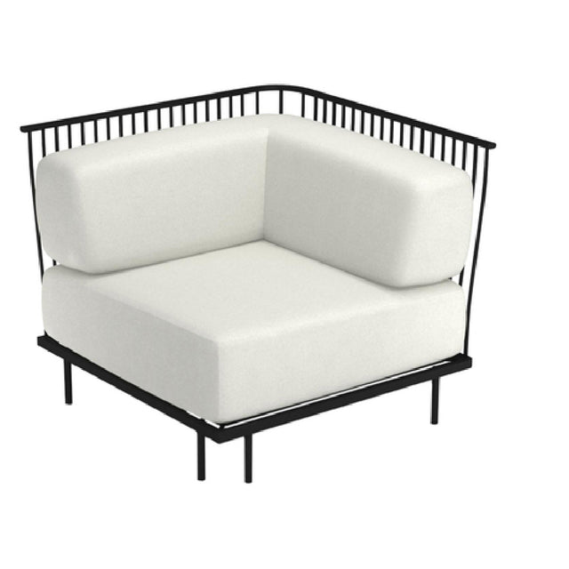 Emuamericas, Llc E1084WC - Cannolè Lounge Corner Module, Outdoor/indoor, Steel Wire Back