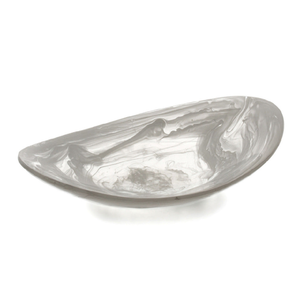 Bon Chef 59025-FROST Shallow Oval Resin Bowl 5.5" X 3.5" X 1" Lead Free